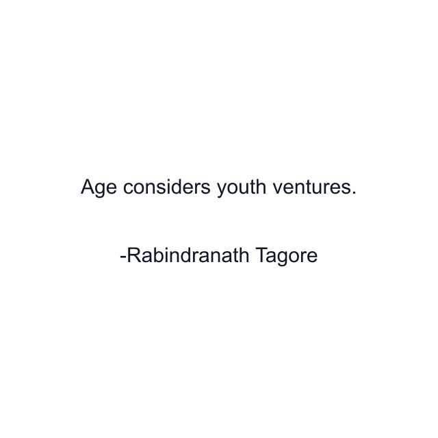 Age considers youth ventures.