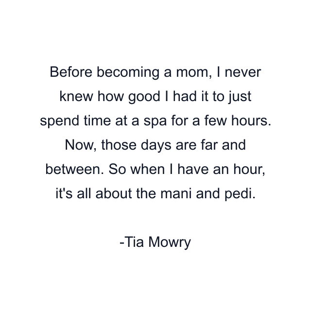 Before becoming a mom, I never knew how good I had it to just spend time at a spa for a few hours. Now, those days are far and between. So when I have an hour, it's all about the mani and pedi.