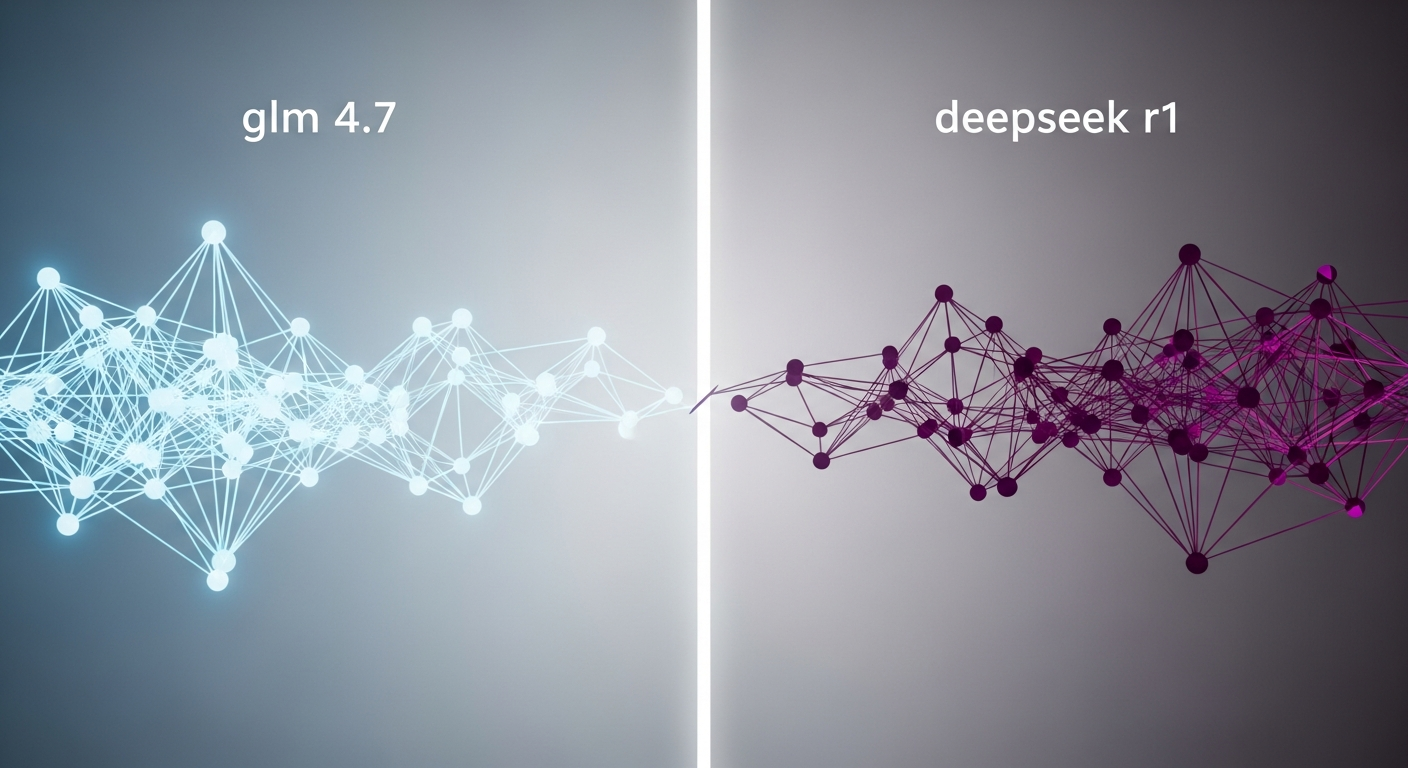 AI generated image for glm 4.7 vs. deepseek r1